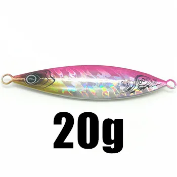 20G SUNMILE, 1 шт., 20 г, 30 г, 40 г, 60 г, медленный джиг, металлические рыболовные приманки, жесткие приманки, рыболовные снасти - Цвет: 20G