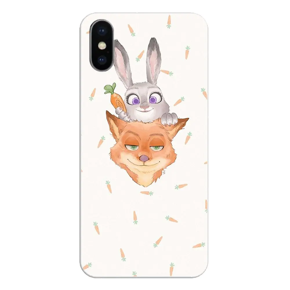 Phone Covers For Xiaomi Redmi 4X S2 3S Note 3 4 5 6 6A Por Pocophone F1 Mi Nick Wilde and Judy Hopps Zootopia Crazy Animal Art |