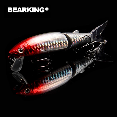 Bearking хорошая приманка для рыбалки качественная профессиональная блесна приманка 11,3 см 13,7 г плавающая приманка соединенная приманка оборудованный черный или белый крючок - Цвет: A