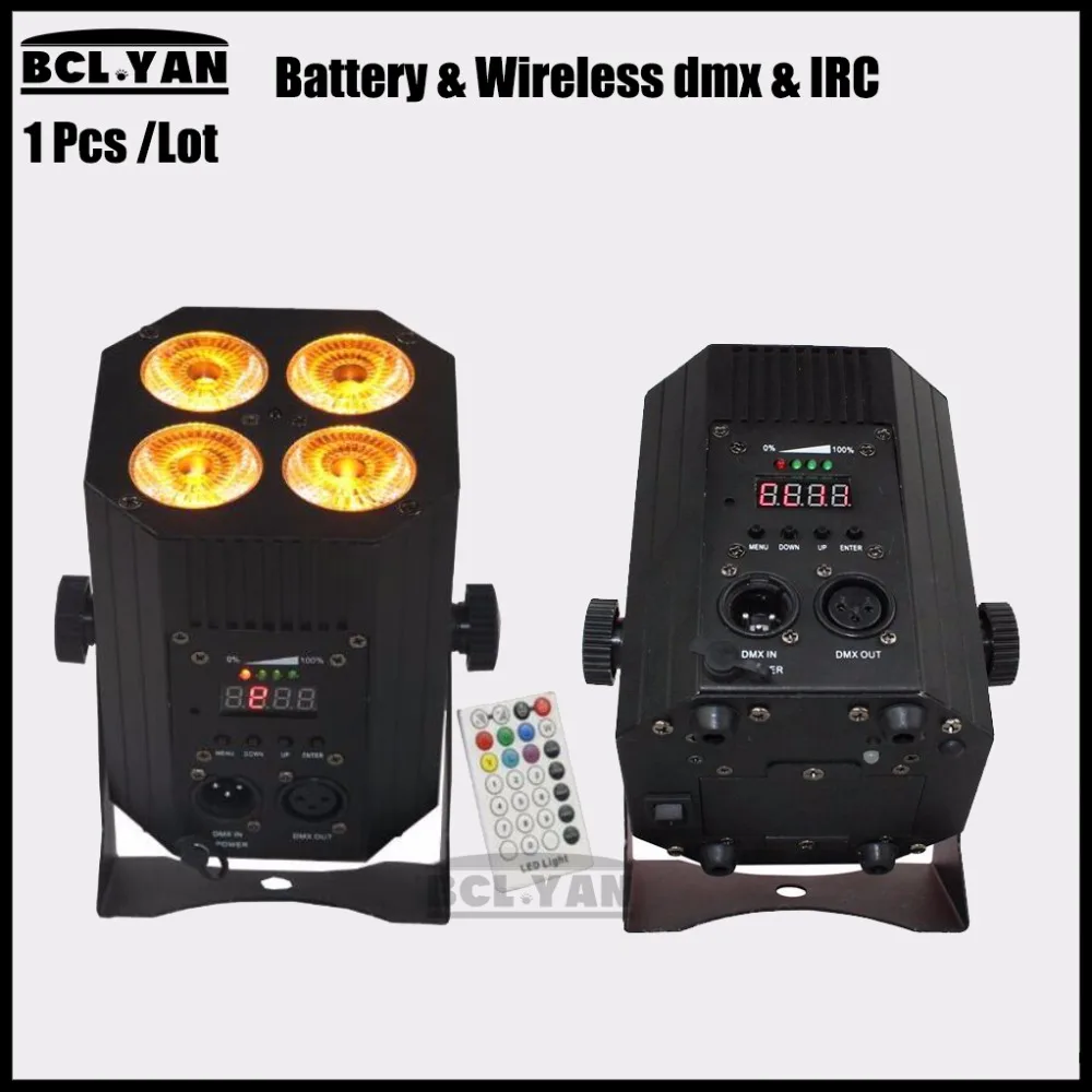 Dj освещение алюминиевая свобода Hex 4 18 Вт RGBWA UV 6 в 1 батарея питание беспроводной dmx