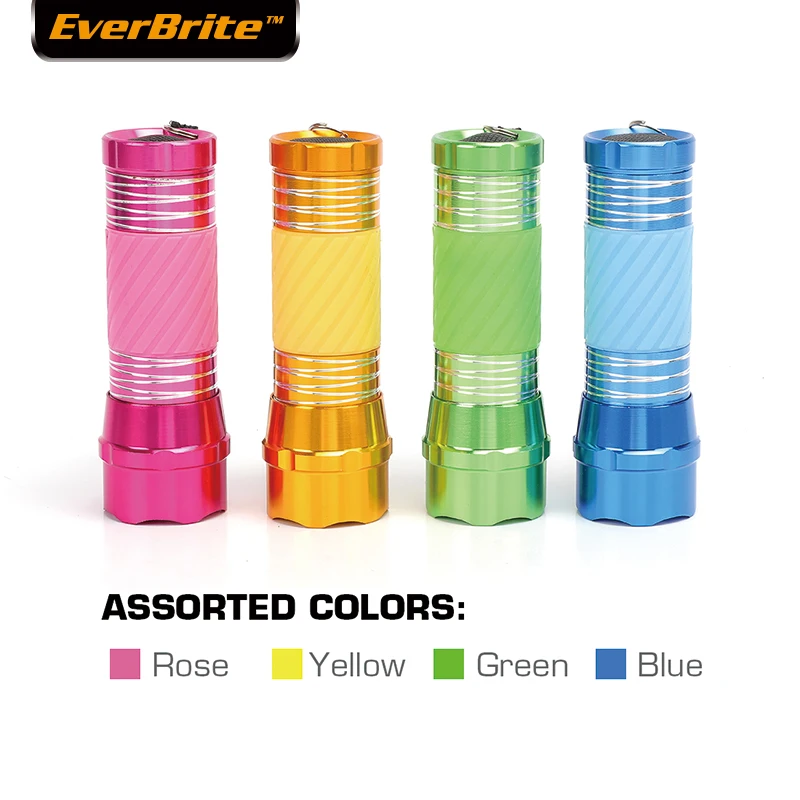 EverBrite Мини светодиодный фонарик 4 Pack Алюминиевый (W/O батарея) партия Сувениры