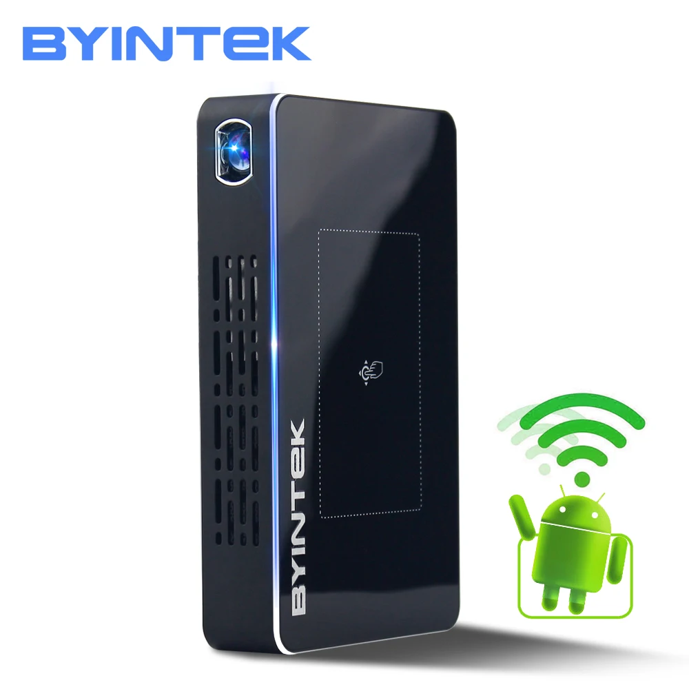 BYINTEK НЛО T11 Портативный умный дом Театр карман ОС Android Wifi Mini светодиодный hd