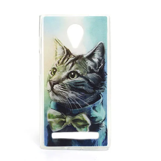 Mobile Phone Cases For Highscreen Zera F Rev. S 4.0 Inch Case Cover Soft Tpu Wolf Tiger Owl DIY Painted Bags Skin Sheer | Мобильные
