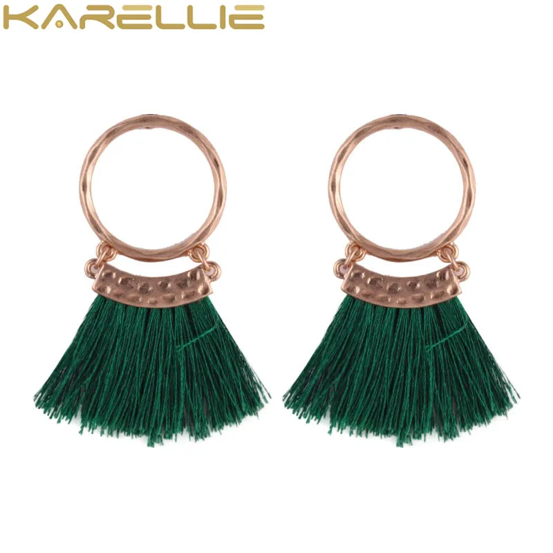 KARELLIE New Arrival Vintage Tassel Dangle Earrings Alloy Round Women Wedding Drop Wholesale Charm | Украшения и аксессуары