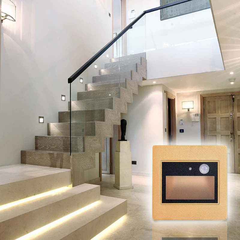 Инфракрасный светильник для лестницы Epistar 2 5 Вт с ИК датчиком движения|wall lamp|led stair