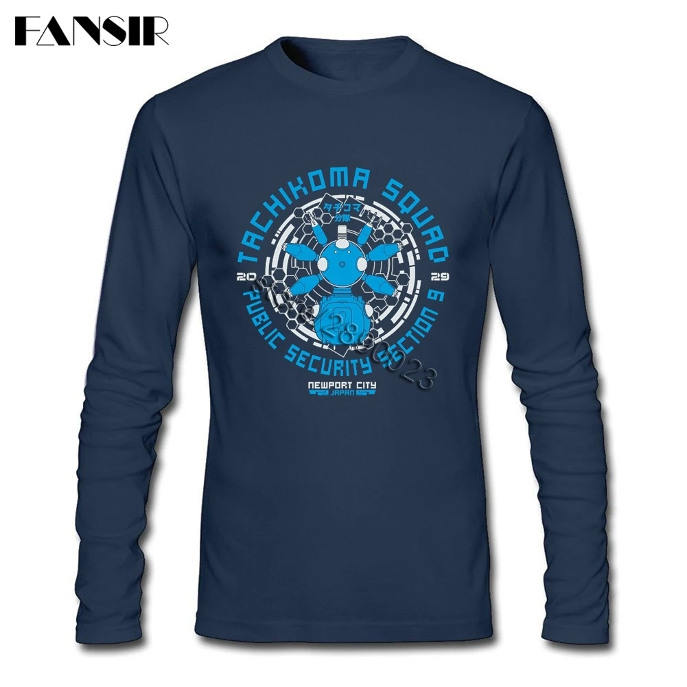 Лучшая дизайнерская футболка для мужчин Tachikoma отряд Призраков в Ракушке