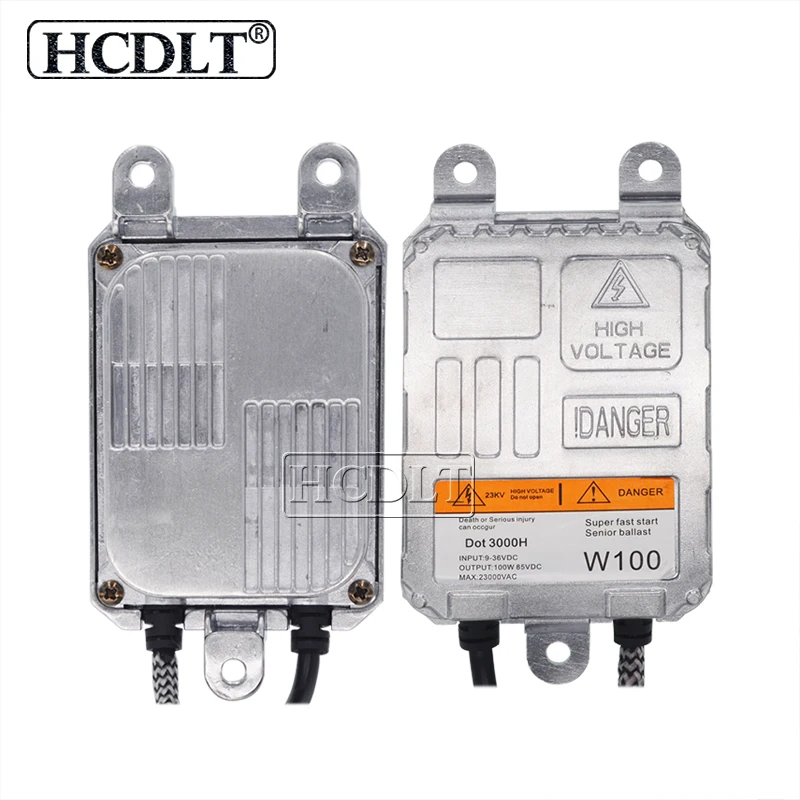 HCDLT высокомощный Универсальный 12 В 24 в 100 Вт HID балластный блок зажигания для