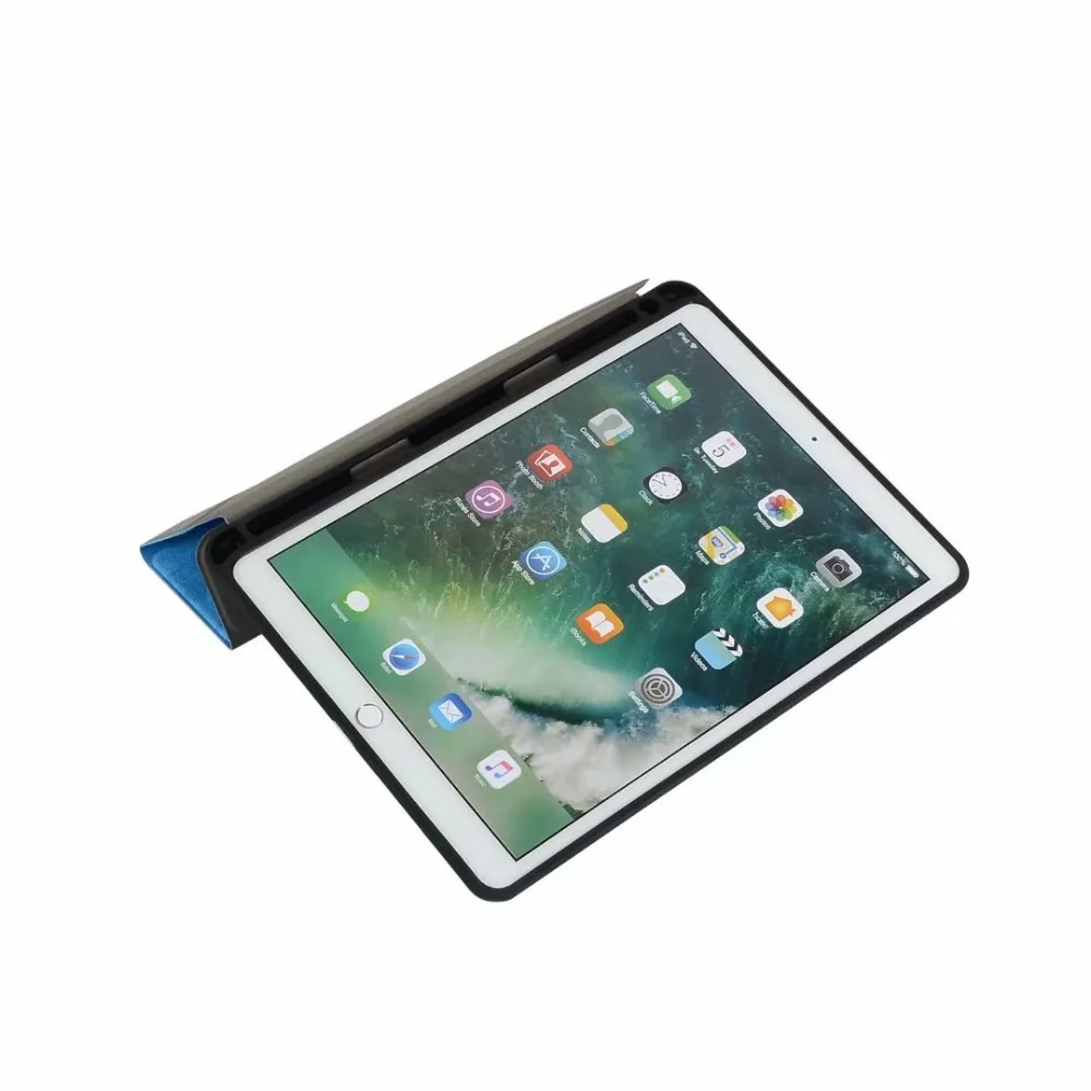 Умный силиконовый чехол с подставкой из ПУ + ТПУ для iPad Pro 10 5 дюймов 2017 карандашом