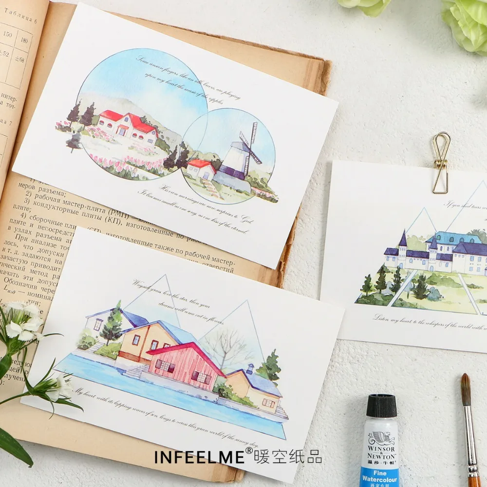 30 Sheets/Set Walk Into The Wild Postcard/Greeting Card/Message Card/Birthday Letter Envelope Gift Card | Канцтовары для офиса и