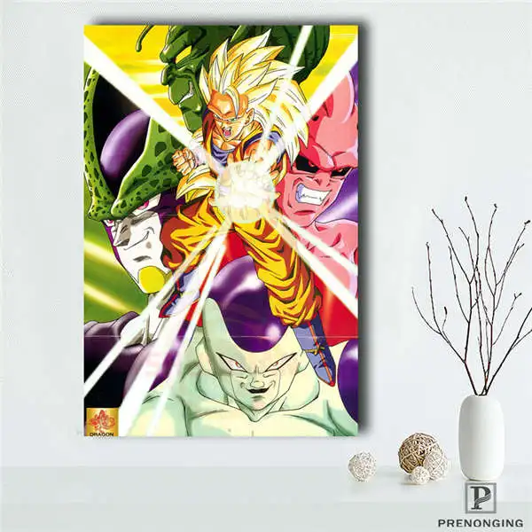 Съемная роспись домашний декор es плакат Лидер продаж Жемчуг дракона Z Goku плакат с героями аниме#190114s07 - Цвет: Зеленый