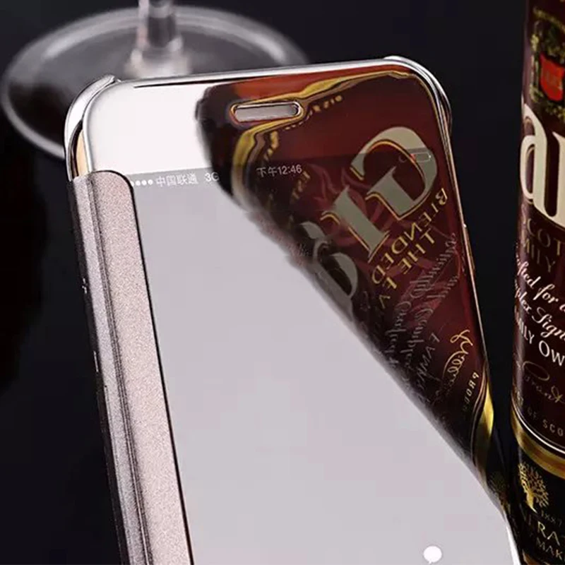 Роскошный зеркальный чехол для iPhone 6 6S 6plus из ПУ кожи | Мобильные телефоны и