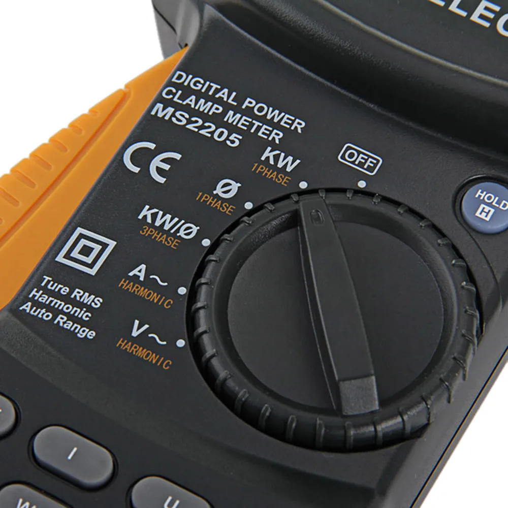 PEAKMETER MS2205 ЖК-дисплей Многофункциональный 3 фазы клещи умный гармоники Мощность