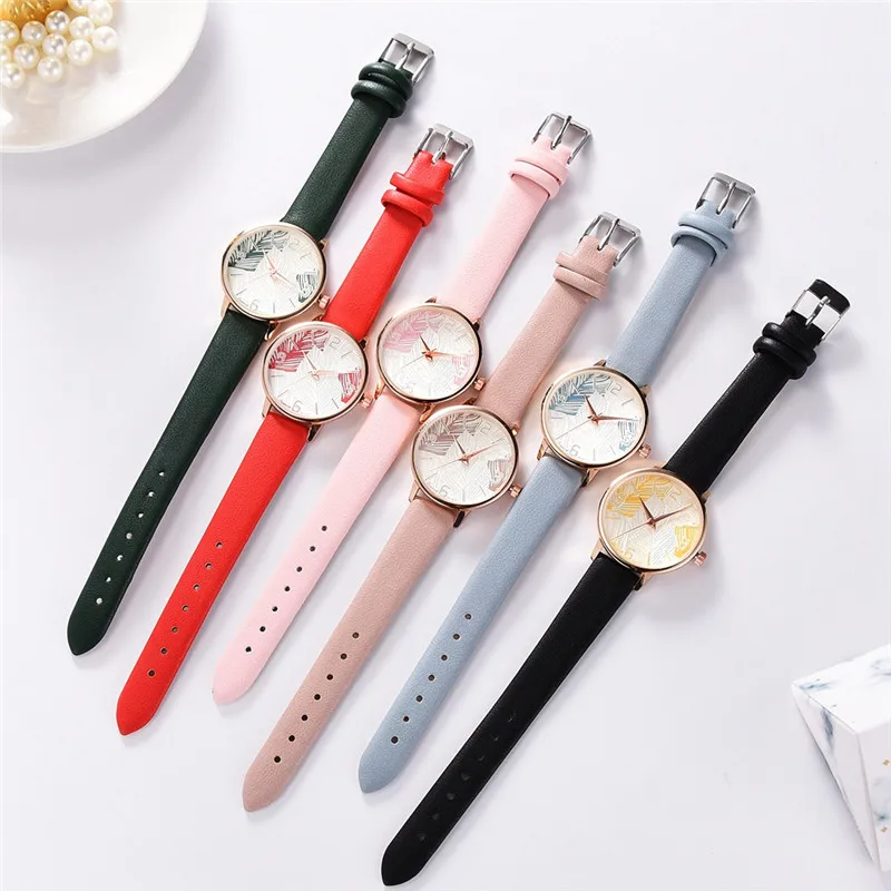 Часы наручные женские кварцевые модные простые для возрастных девушек с