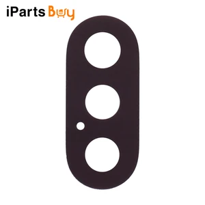 IPartsBuy, новая оригинальная задняя крышка для объектива камеры iPhone X, запасные части, серебристый, черный