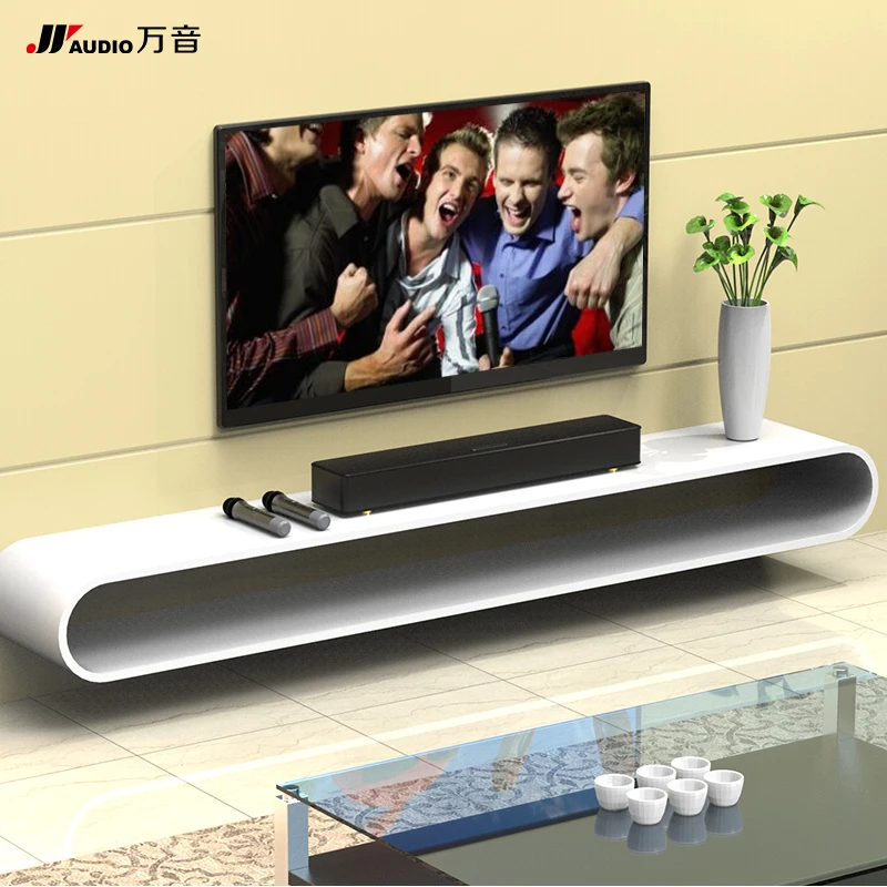 JY AUDIO 300K беспроводной семейный домашний караоке-динамик 3D объемный звук музыкальный центр система с микрофонами для ТВ ПК Саундбар 5,1