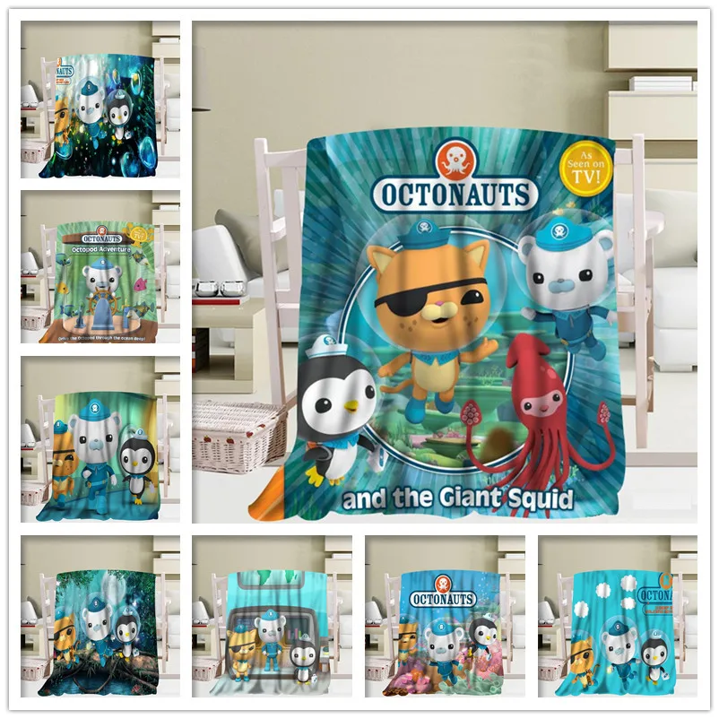 Octonauts одеяло TR/фланелевое из флисовой ткани Новогоднее украшение удобная теплая