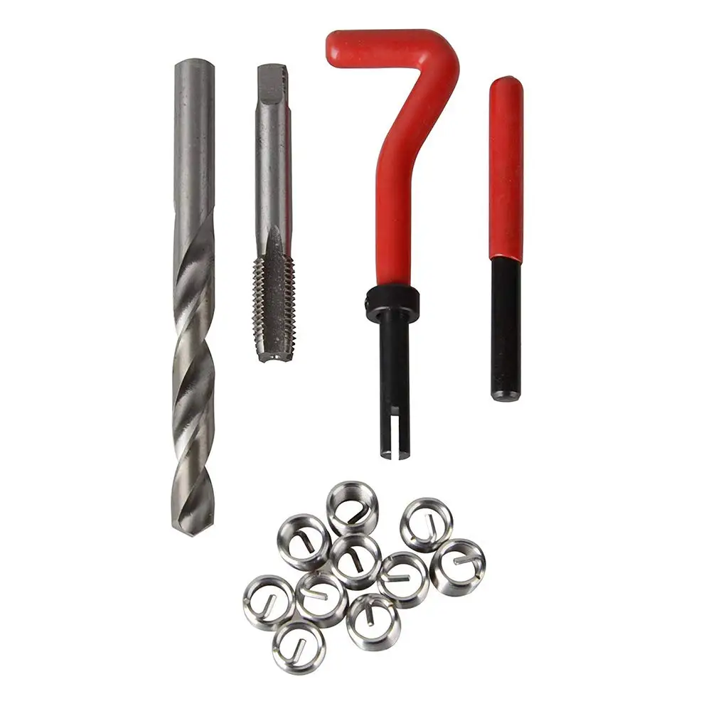 131 шт. в полоску резьбы Helicoil Repair Kit набор метрических M5 M6 M8 M10 M12 ремонтные ручные