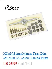 Винтовой кран XCAN HSS из стали с титановым покрытием, спиральный метрический резьбовой кран M2/M2.5/M3/M3.5/M4/M5/M6, ручной кран TR