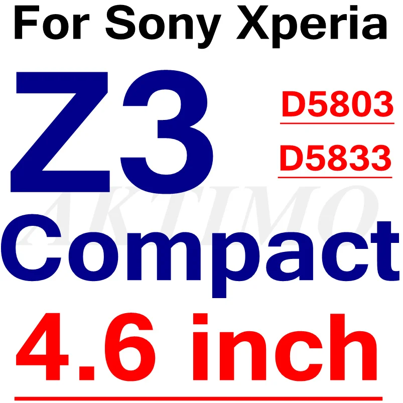 Переднее+ заднее 9H 0,26 мм закаленное стекло для sony Xperia Z Z1 Z2 Z3 Z4 Z5 Compact Premium M4 Aqua M5 защитная пленка Sklo - Цвет: Z3 Compact