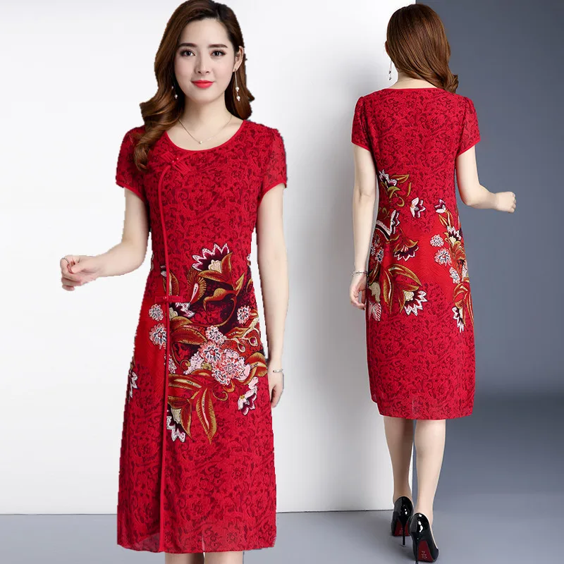 TEAEGG красные женские платья больших размеров Vestido Mujer Verano 2020 тонкий халат