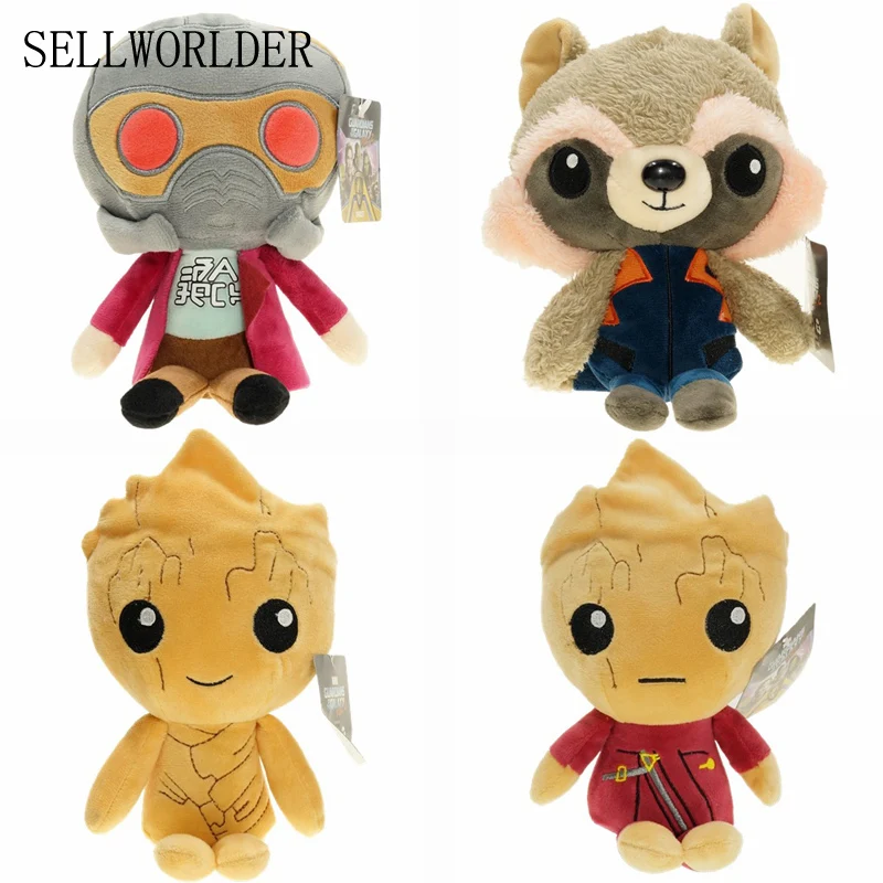 Sellworlder стражи галактики 2 с звездный лорд ракеты дерево символов 20 см Рисунок