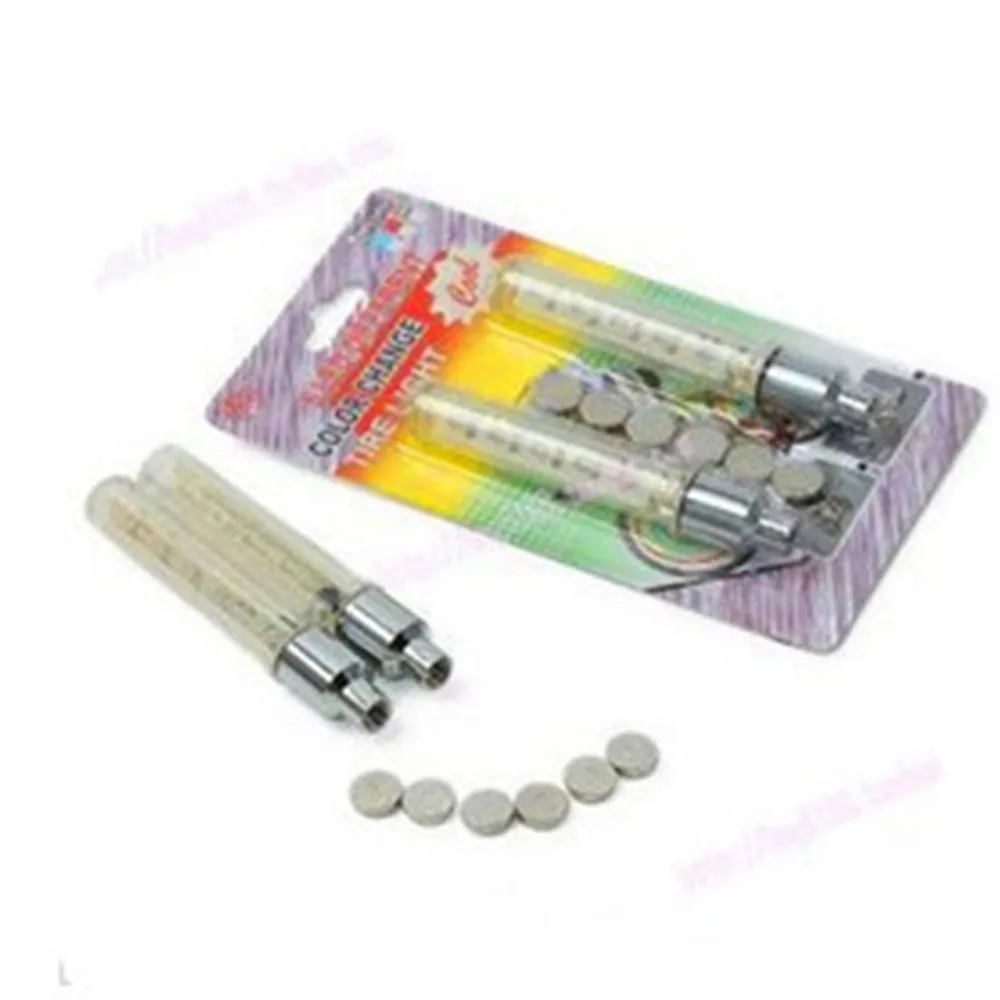 2 шт./компл. клапан шины велосипедного колеса Свет спица Чувство лампы велосипед 5