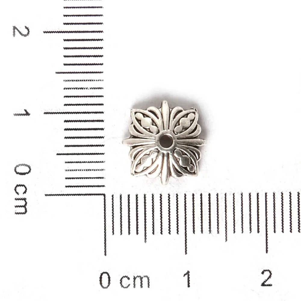 Пустотелые металлические Филигрань из сплава цинка круглые колпачки античного