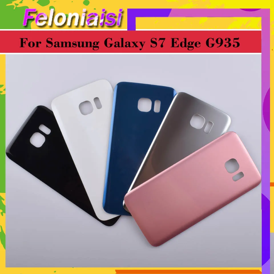 10 шт./лот оригинал для samsung Galaxy S7 Edge G935 G9350 G935F SM-G935F корпус крышка батареи задняя