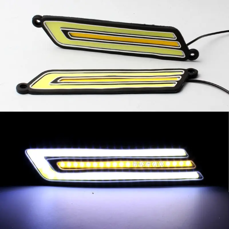 Авто дневные ходовые огни светильник светодиодный DRL 12v Водонепроницаемый COB