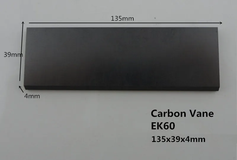 135x39x4 мм графитовые лопасти для Becker Вакуумные насосы dvt2.60/дизельного топлива