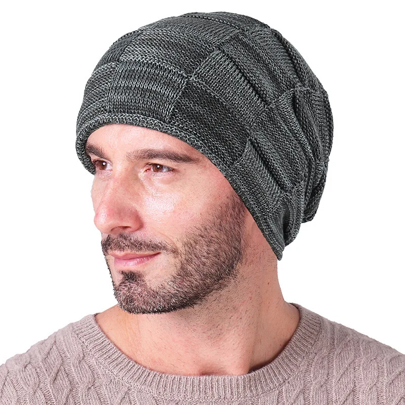 Seioum Balaclava Knitted hat warmer Winter wool Hats For Men women skullies beanies warm Fleece cap gorro feminino | Аксессуары для
