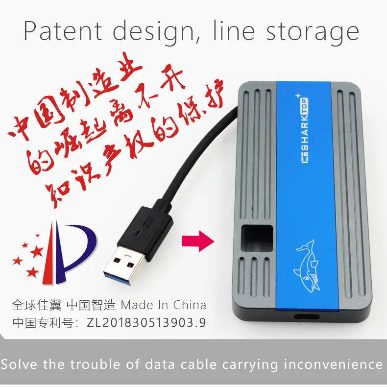 JEYI iceshark i9 HDD корпус мобильного коробка-чехол на HDD NVME алюминиевый тип C3.1 JMS583 М. 2 USB3.1 M.2 PCIE SSD U.2 M.2 PCI-E