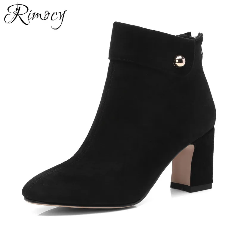Rimocy/модные женские ботильоны с блестками круглым носком botines mujer коллекция 2018