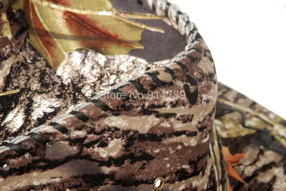 

JUNGLE MAN TACTICAL PAINTBALL OUTDOOR COWBOY HAT CAP REAL TREE CAMO L-34246