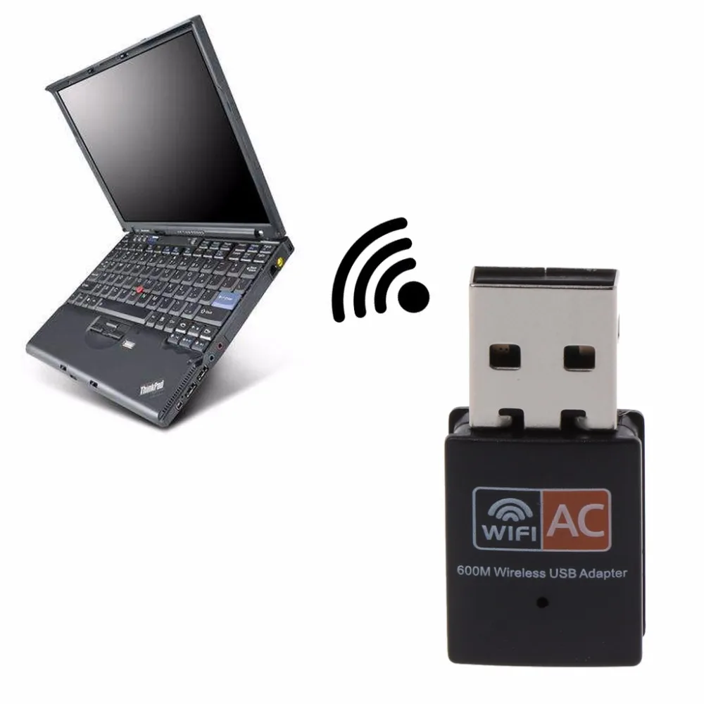 USB Wifi адаптер 600 Мбит/с беспроводная сетевая карта Ethernet антенный приемник LAN AC