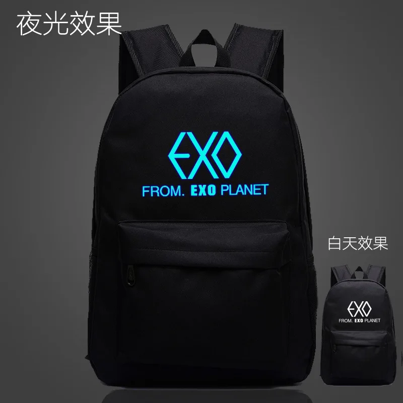 Супер качество модные сумки EXO школьный рюкзак для девочек-подростков