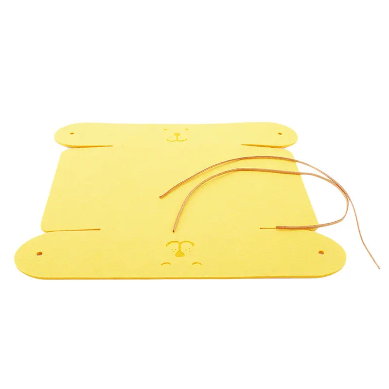 yellow 1 шт., повседневная корзина для хранения мелочей, войлок, офисный Настольный ящик для хранения, простые ключевые ювелирные изделия, органайзер для денег, милая корзина для хранения - Цвет: yellow