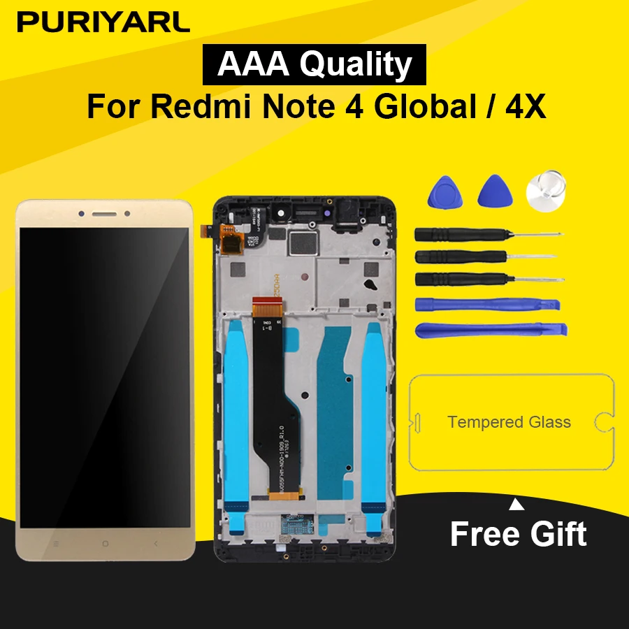 AAA для Xiaomi Redmi Note 4X ЖК экран Замена 4 глобальная версия LCD только Snapdragon 625 +