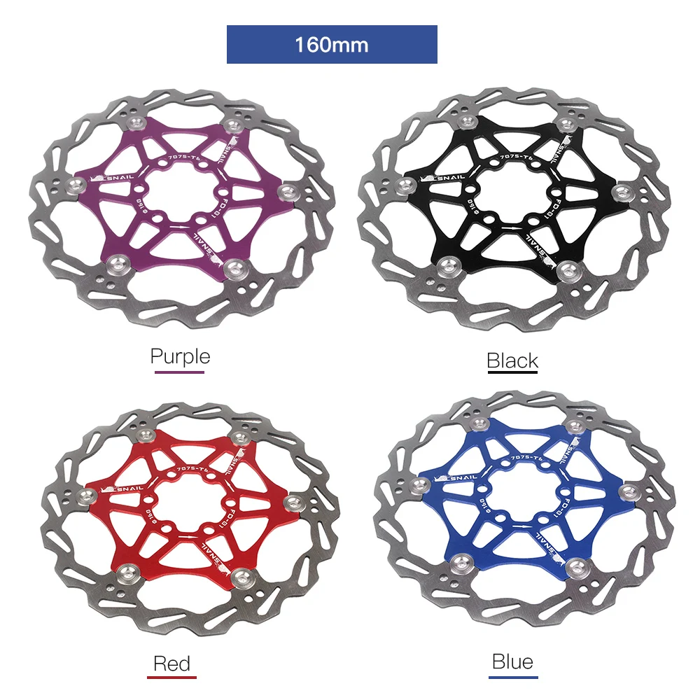 Плавающий дисковый ротор из нержавеющей стали для велосипеда горного 6 болтов