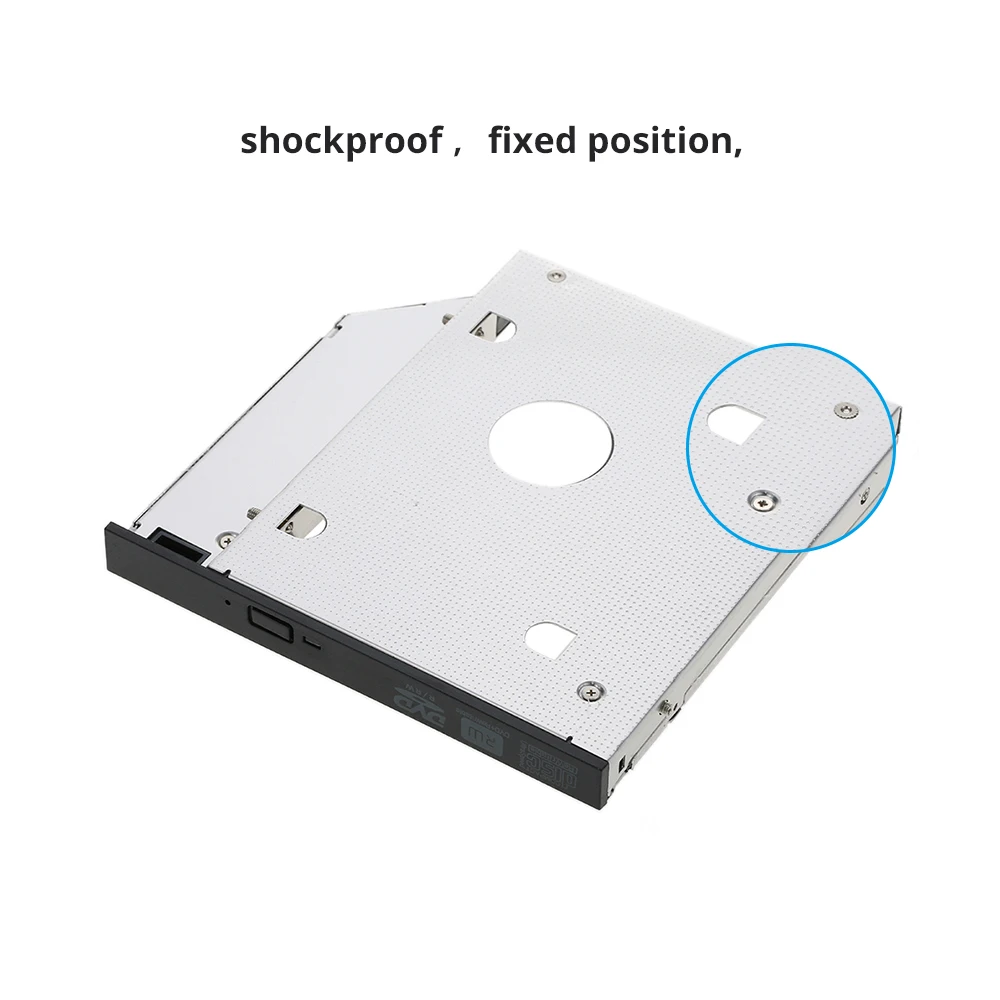 Жесткий диск Caddy лоток SATA 2 HDD SSD Caddy чехол для 12,7 мм универсальный CD/DVD-ROM