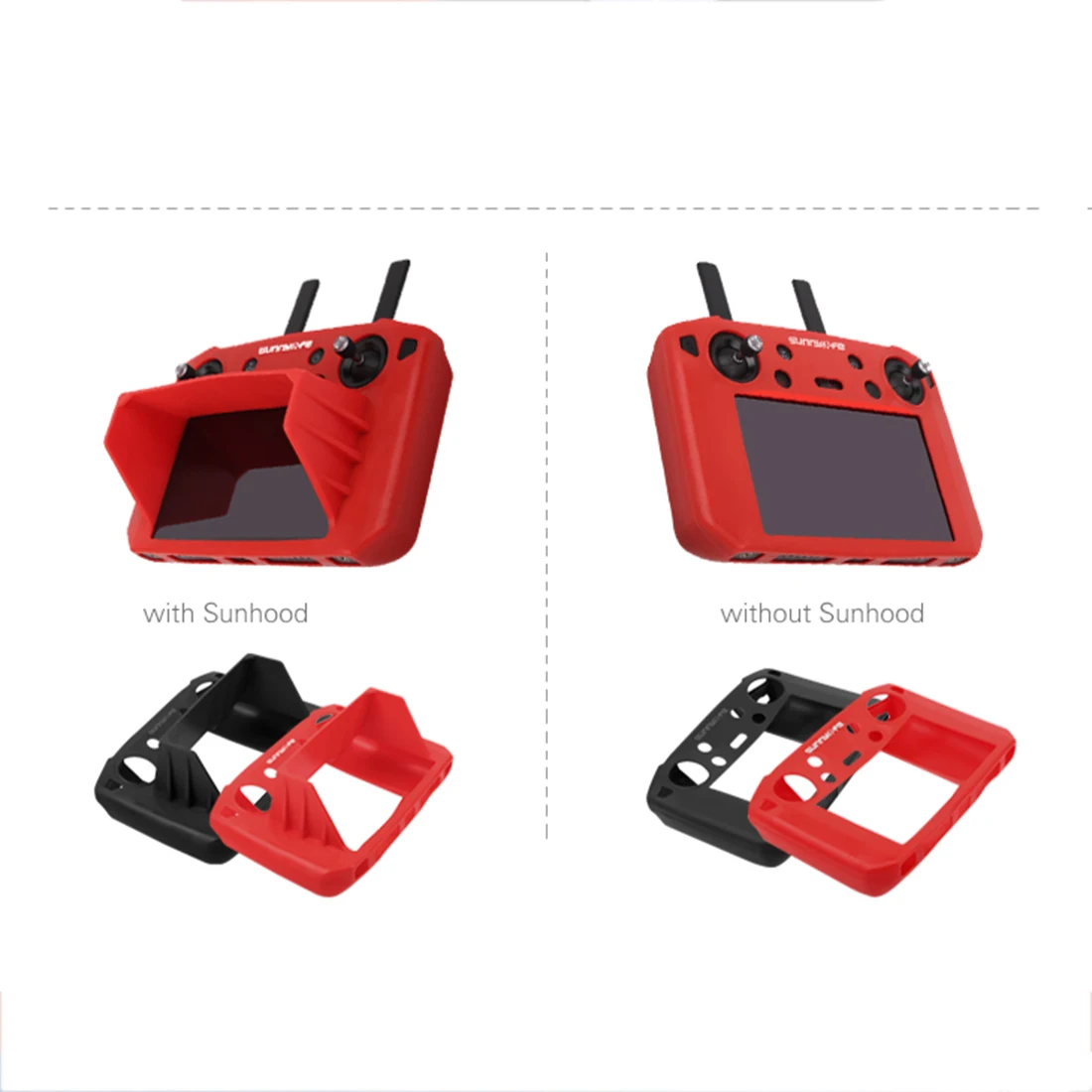 Для dji SMART контроллер серии Силиконовый защитный чехол солнцезащитный капюшон Casefor DJI MAVIC 2 Smart контроллер части-черный