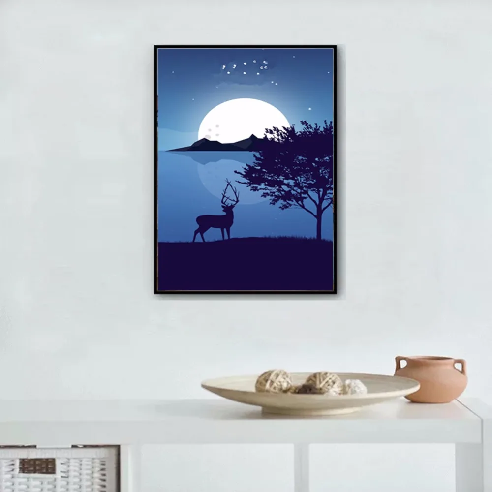 5D Diamond Embroidery Painting Full Round Drill Diy Cross Stitch Mosaic Wall Decor Picture Fawn 30x40cm | Дом и сад