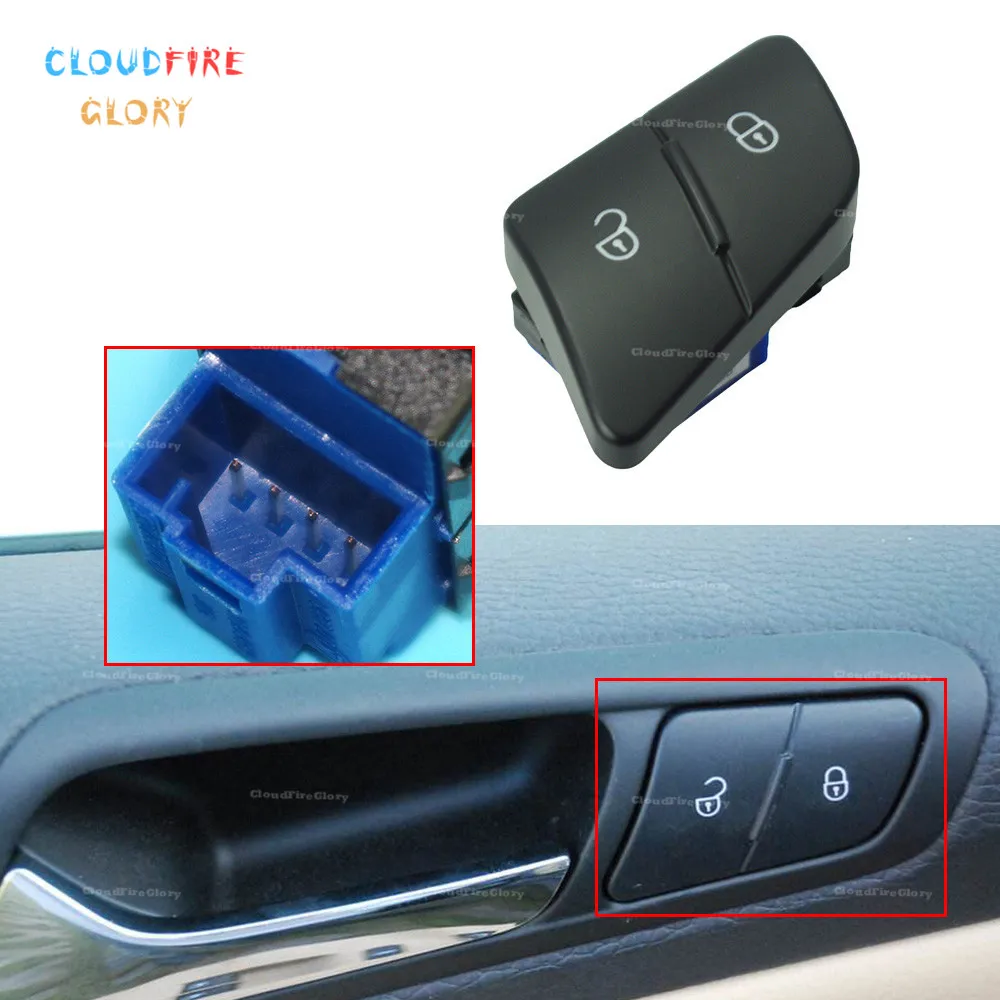 Переключатель блокировки левой двери 3C0962125B кнопка LHD для Volkswagen Passat B6 2006 2007 2008 2009