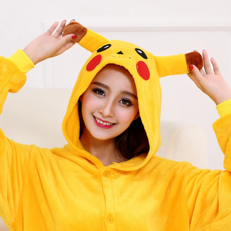 Пижама Onesie Покемон для костюм взрослых женщин Цельный Хэллоуин мультфильм