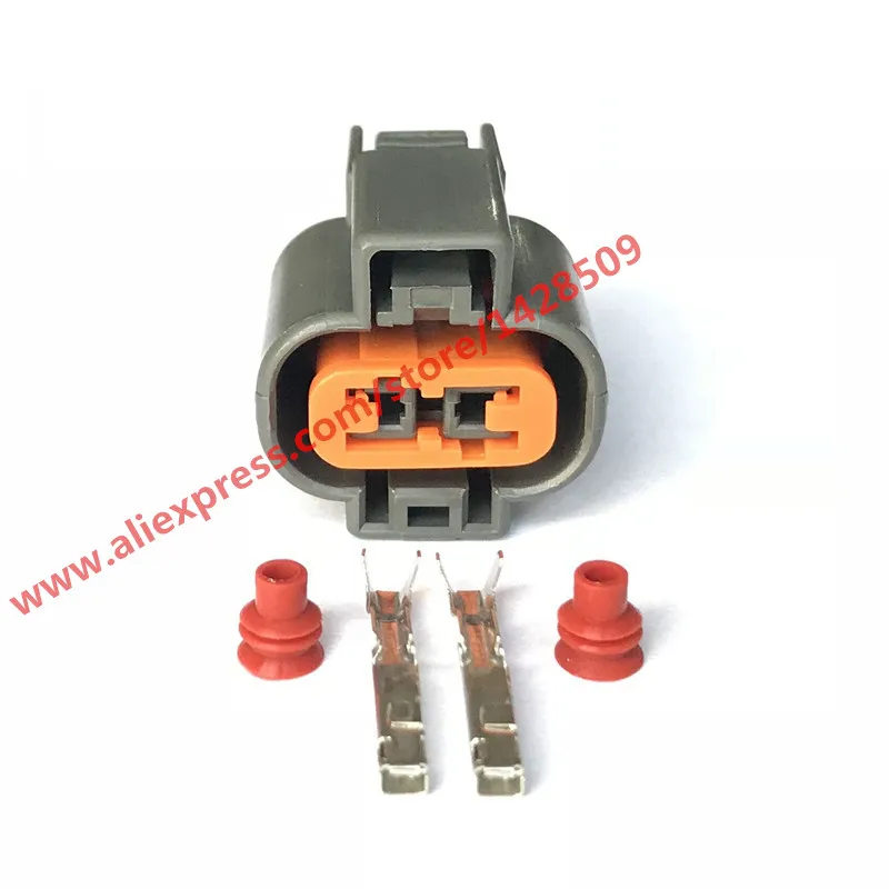 1 комплект, 2 контакта, автомобильный электрический разъем, Женский штекер для KUM