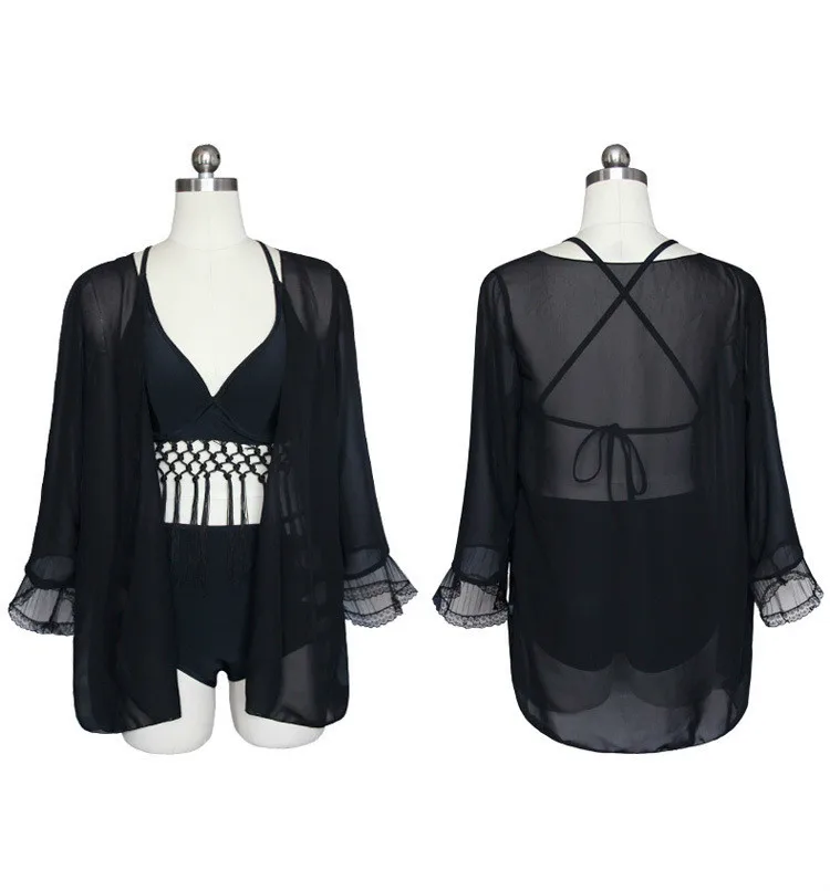 Купальники для малышек 2017 женская обувь Для женщин Трусики бикини с бахромой