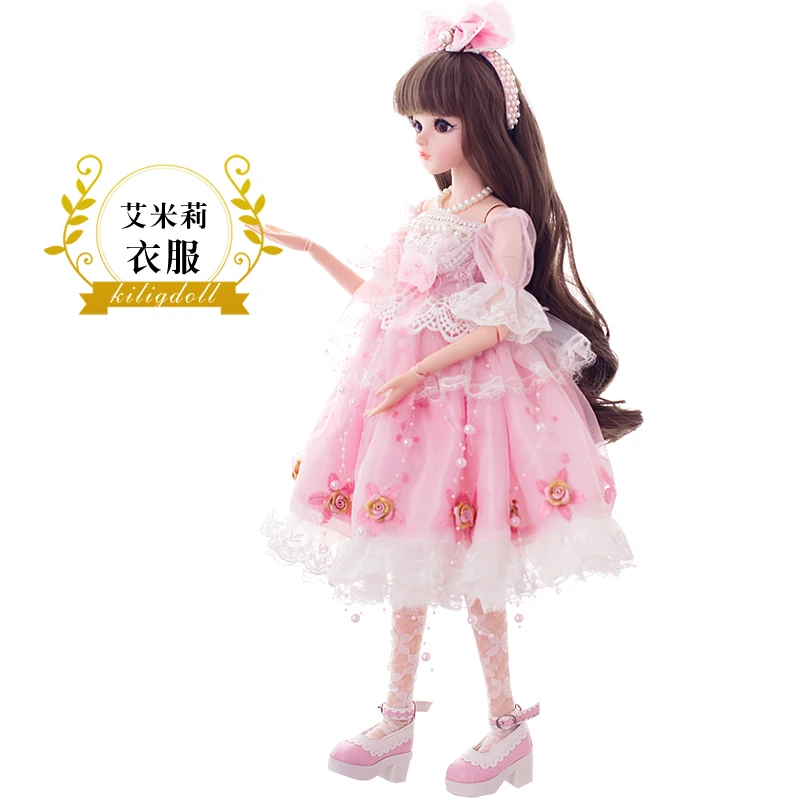 BJD 60 см кукла игрушки высокое качество китайская Кукла 18 шарнир Модная девушка