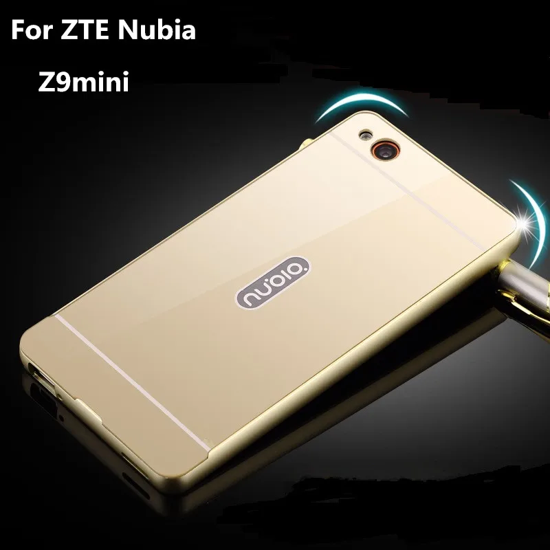 Slim Bumper Case Metal Aluminum Frame PC Back Cover Full Protective Cases for ZTE Nubia Z9 mini |