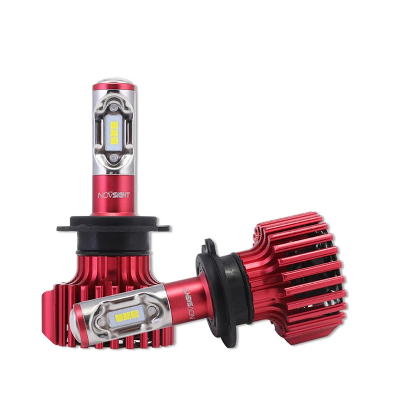 NOVSIGHT H7 Led Socket Headlight Bulbs Waterproof 60W 10000LM/Pair Car Driving Fog Light 6000K Cool White Lamps | Автомобили и
