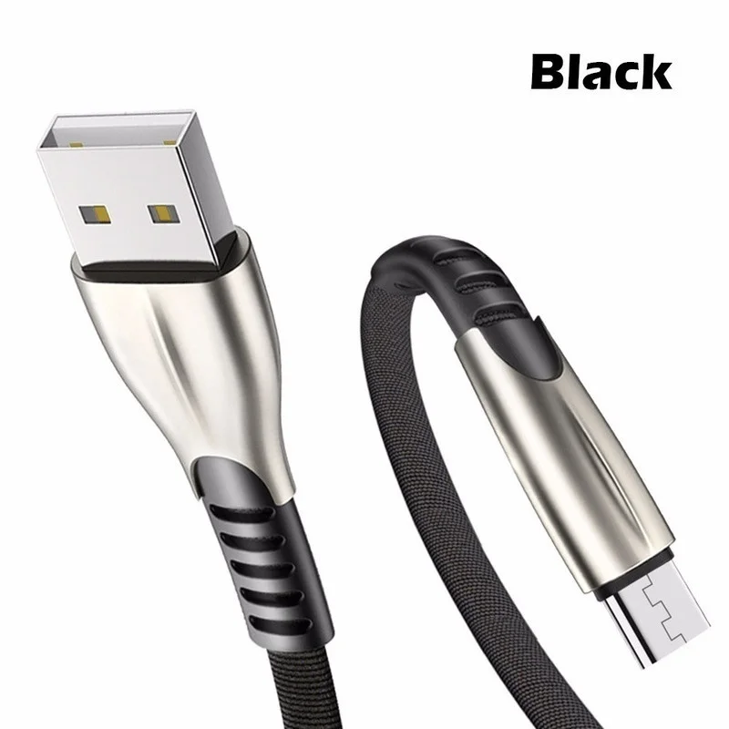 Микро USB кабель для быстрой зарядки USB кабель синхронизации данных Шнур для samsung huawei Xiaomi Andriod Microusb Кабели мобильных телефонов iPhone 0,5/1/2/3 м